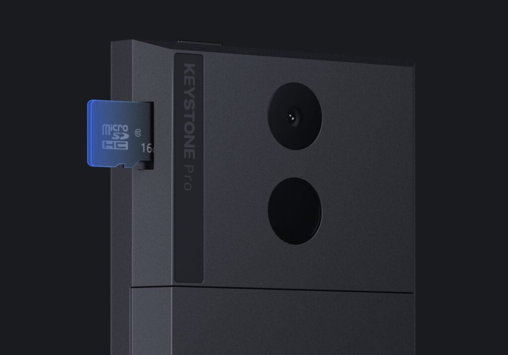 MicroSD keystone