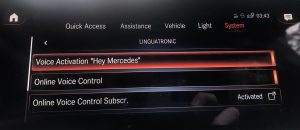 You can activate the beta version of the ChatGPT powered MBUX Voice Assistant's Hey Mercedes by voice.
