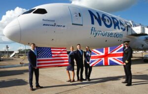 Norse Atlantic Airways feirer første flyvning fra London Gatwick til Washington Dulles