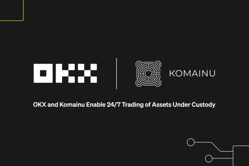 OKX współpracuje z Komainu, umożliwiając 24/7 bezpieczny handel wydzielonymi aktywami pod opieką instytucji
