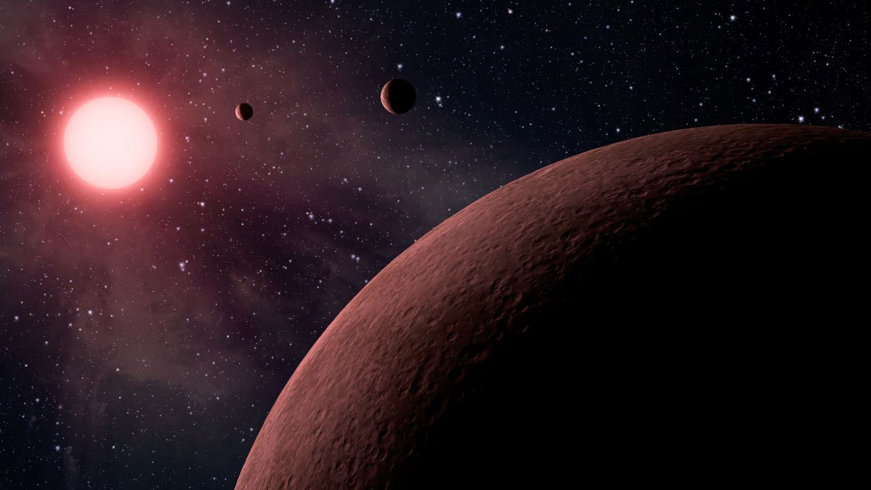 illustration of a exoplanet