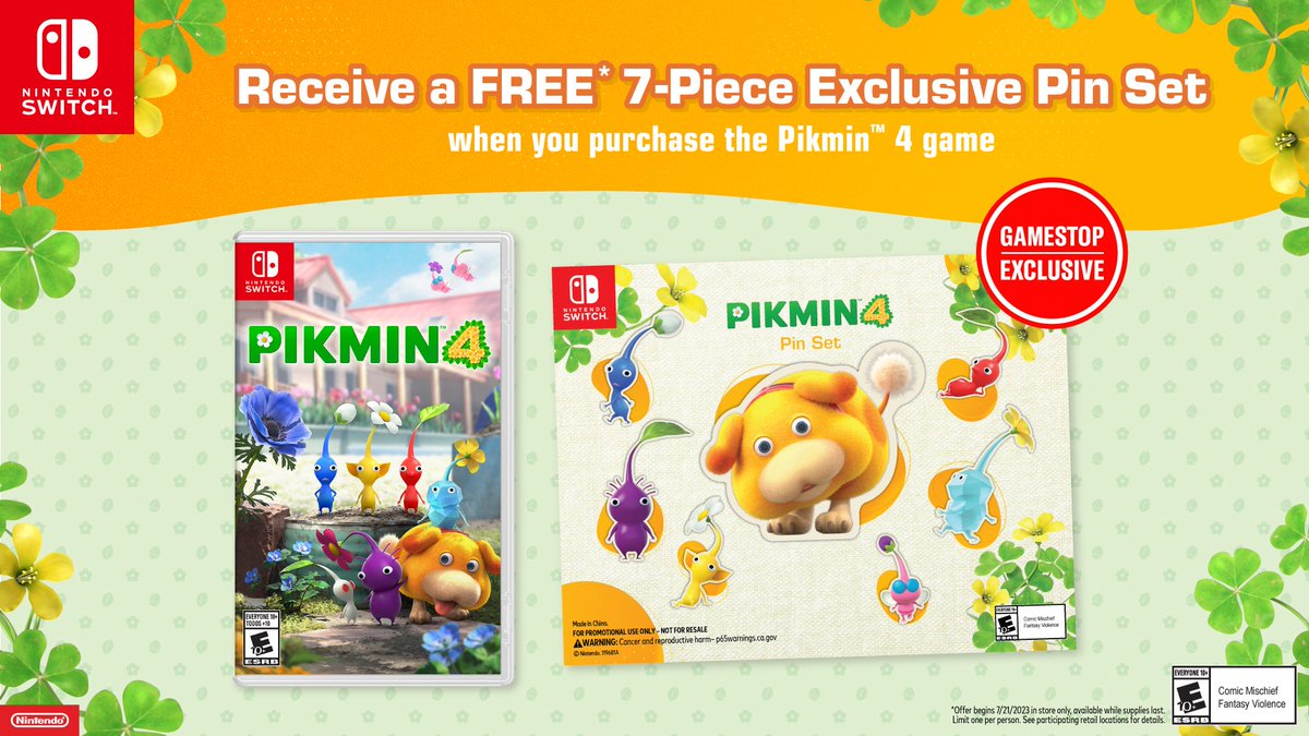 Pikmin 4 pre-order bonus GameStop