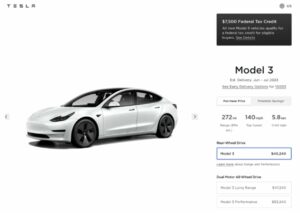 Tesla Model 3는 이제 세금 공제 덕분에 캘리포니아에서 23달러에 불과합니다.