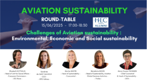 Thales part of HEC Paris Alumni Aviation Sustainability round-table webinar event on March 15 2023 - Thales Aerospace Blog