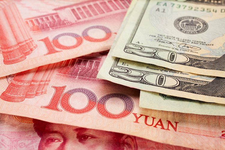 USD/CNH estende recuperação da baixa intradiária perto de 7.1300 em dados comerciais mistos da China