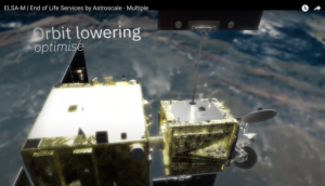 Das Video zeigt den Plan von Astroscale, mehrere Satelliten aus der Umlaufbahn zu bringen