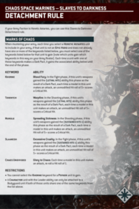 Megérkeztek a Warhammer 40k Chaos Space Marine adatlapjai, és félelmetesnek tűnnek