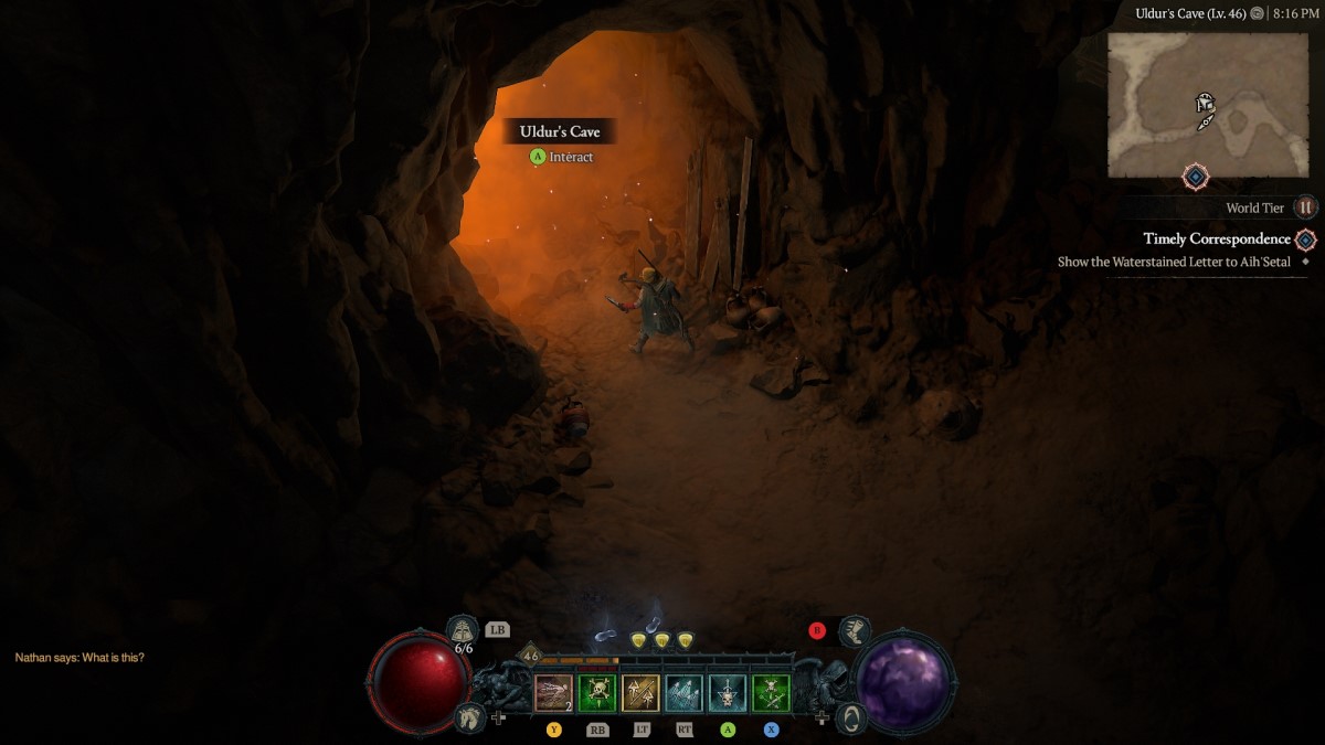 Where To Find Uldur's Cave In Diablo 4 Entrance