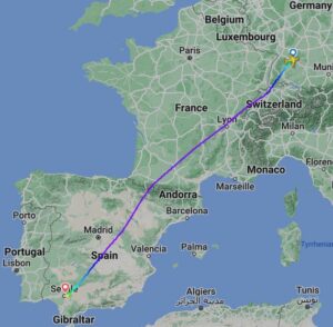 Een vlucht naar Tenerife werd omgeleid naar Sevilla nadat een kind gezondheidsproblemen had