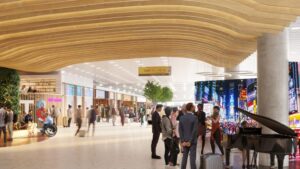 تعلن شركة الخطوط الجوية الأمريكية عن إعادة التطوير التجاري لمبنى الركاب رقم 8 في مطار جون إف كينيدي الدولي