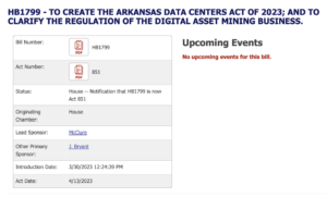 Arkansas fylker skynder seg å vedta støyforskrifter for kryptogruvearbeidere