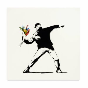 Banksy Painting "Love is in the Air" to Grace Global Museums via Particle's NFT Fractionalization