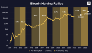 Bitcoin felezés előtti év visszatérése: történelmi betekintés