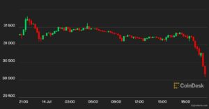 Bitcoin spada poniżej 30 XNUMX $, ceny kryptowalut spadają po szaleństwie altcoinów na orzeczeniu XRP
