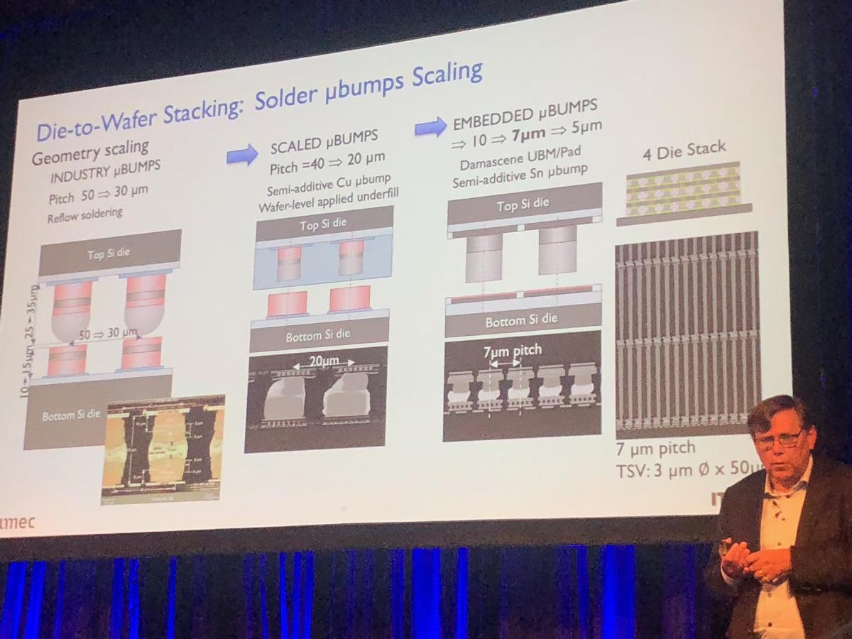Eric Beyne, senior fellow at imec, outlines pivotal changes in hybrid bonding and bump technology. Source: Semiconductor Engineering / Laura Peters