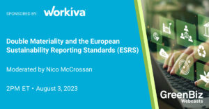 دوہرا مادیت اور یورپی پائیداری رپورٹنگ کے معیارات (ESRS) | گرین بز
