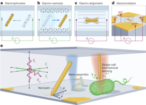 ایک نانوائر کی الیکٹروکینیٹک ہیرا پھیری - نیچر نینو ٹیکنالوجی