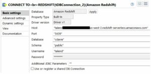 Andmeanalüüsi lubamine Talendi ja Amazon Redshift Serverless | Amazoni veebiteenused