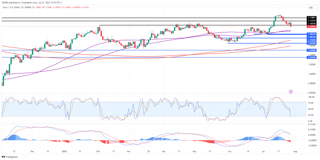 EUR/USD - Euro sinks as ECB signals a September pause is possible - MarketPulse