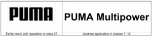 Europeiska unionens varumärken och Österrike: Kända varumärke PUMA slår "PUMA Multipower" för olika varor - Kluwer Trademark Blog %