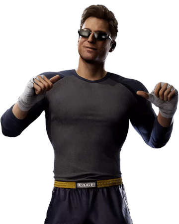 The iconic Johnny Cage is back and still a wisecracking goofball. 