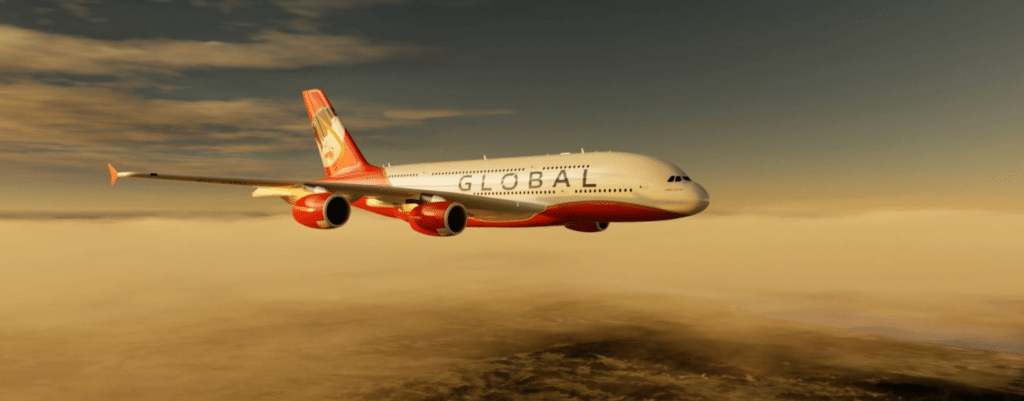 Global Airlines, the future all-A380 airline, partners with American Express and announces first two transatlantic destinations