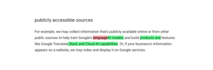 Google atualiza sua política de privacidade para permitir coleta de dados para treinamento de IA