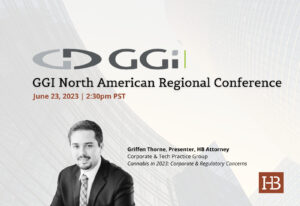 Гріффен Торн виступає з міжнародними та внутрішніми проблемами канабісу на північноамериканській регіональній конференції GGI