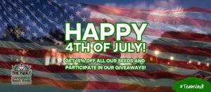 ¡Feliz 4 de julio! 15% de descuento en todas las semillas de cannabis + sorteo