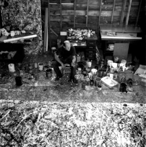 Jackson Pollock'un Sanatsal Faaliyetlerinin Kalıntılarıyla Kaplanmış Boya Sıçrayan Stüdyo Zemini Yeni NFT Koleksiyonunda Öne Çıkacak | Artnet Haberleri