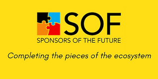 Sponsors of the Future logo with 4 puzzle pieces forming a square. Tagline: Completing the pieces of the ecosystem