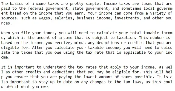  Income Tax