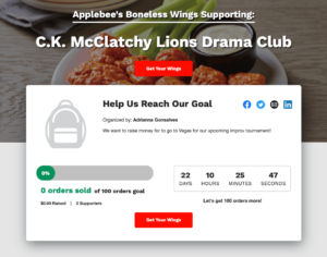 Applebee के बोनलेस विंग्स फ़ंडरेज़िंग अभियान के साथ धन उगाहने के प्रयासों को अधिकतम करना - GroupRaise