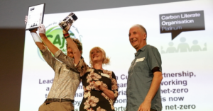 Reconhecimento Platinum pela Ação Cumbria para a Sustentabilidade - The Carbon Literacy Project