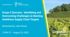 Področje 3 Uspeh: Prepoznavanje in premagovanje izzivov pri doseganju ambicioznih ciljev dobavne verige | Greenbiz