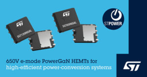 ST מתחילה בייצור נפח של PowerGaN HEMTs