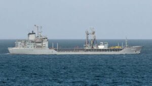 Stålskåret til første nye genopfyldningstankskib til den tyske flåde