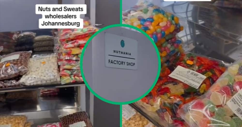 TikTok video of factory sweet shop in Johannebsurg