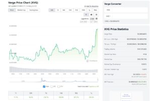 Verge nadal wprawia traderów w zakłopotanie - XVG Coin wzrasta o 413% w ciągu miesiąca!