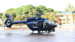 WA Police unveils first of 2 new Airbus 5-blade choppers