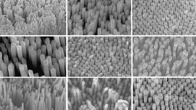 Nanorods moulded out of various crystalline metals