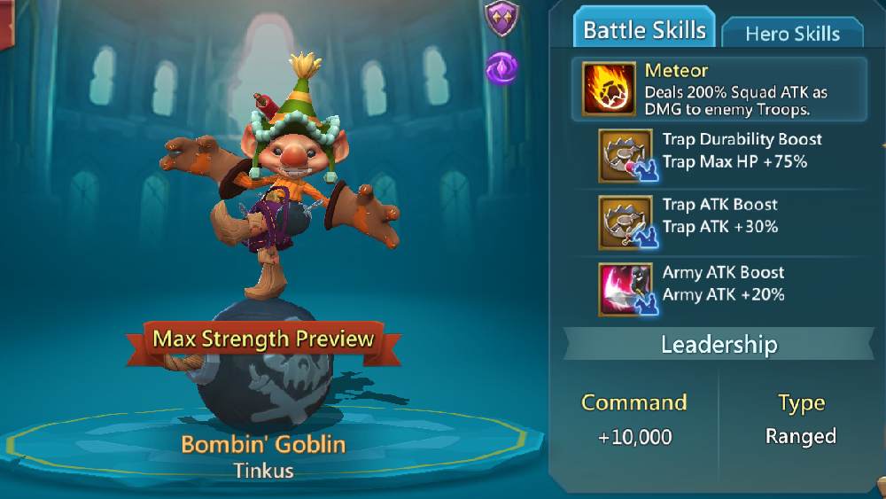 Bombin Goblin Battle skills