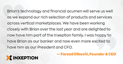 Brian DeCenzo se junta à Inxeption como presidente e diretor financeiro