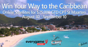 Everygame Poker sediará satélites online para o evento principal do $75,000 Caribbean Poker Tour