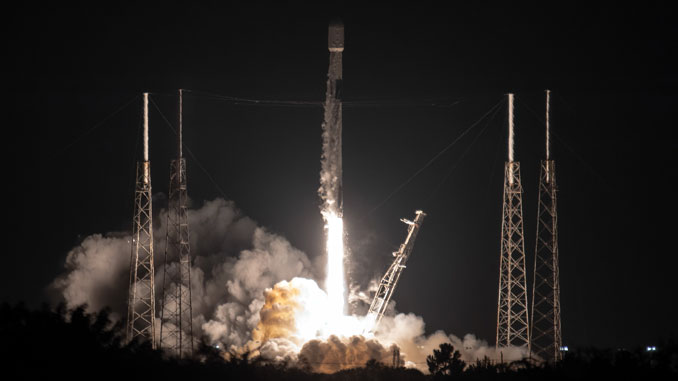 Falcon 9 kridter ny venderekord for affyringsrampen på Starlink-lanceringen