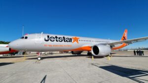 Jetstar marca um ano com o A321neo como seu nono voo em