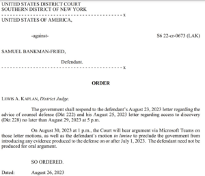 قاضی برای شنیدن دفاعیات سام بنکمن-فرید در برابر 4 میلیون صفحه شواهد تازه منتشر شده