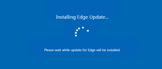 Kuva 7. Fake Microsoft Edge -päivitysikkuna