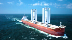 Panamax Bulk Ship sätter segel för att testa vindkraftsteknik