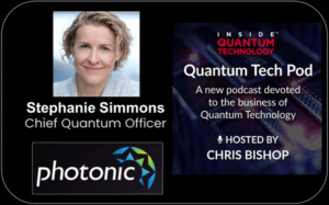 Quantum Tech Pod 54. rész: Silicon Spin Quantum Computing Stephanie Simmons-szal, Quantum Officer, Photonic – Inside Quantum Technology
